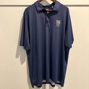 Callaway‎ Opti-Dri Golf Polo Shirt Men's XL Blue Micro Check Whistling Straits